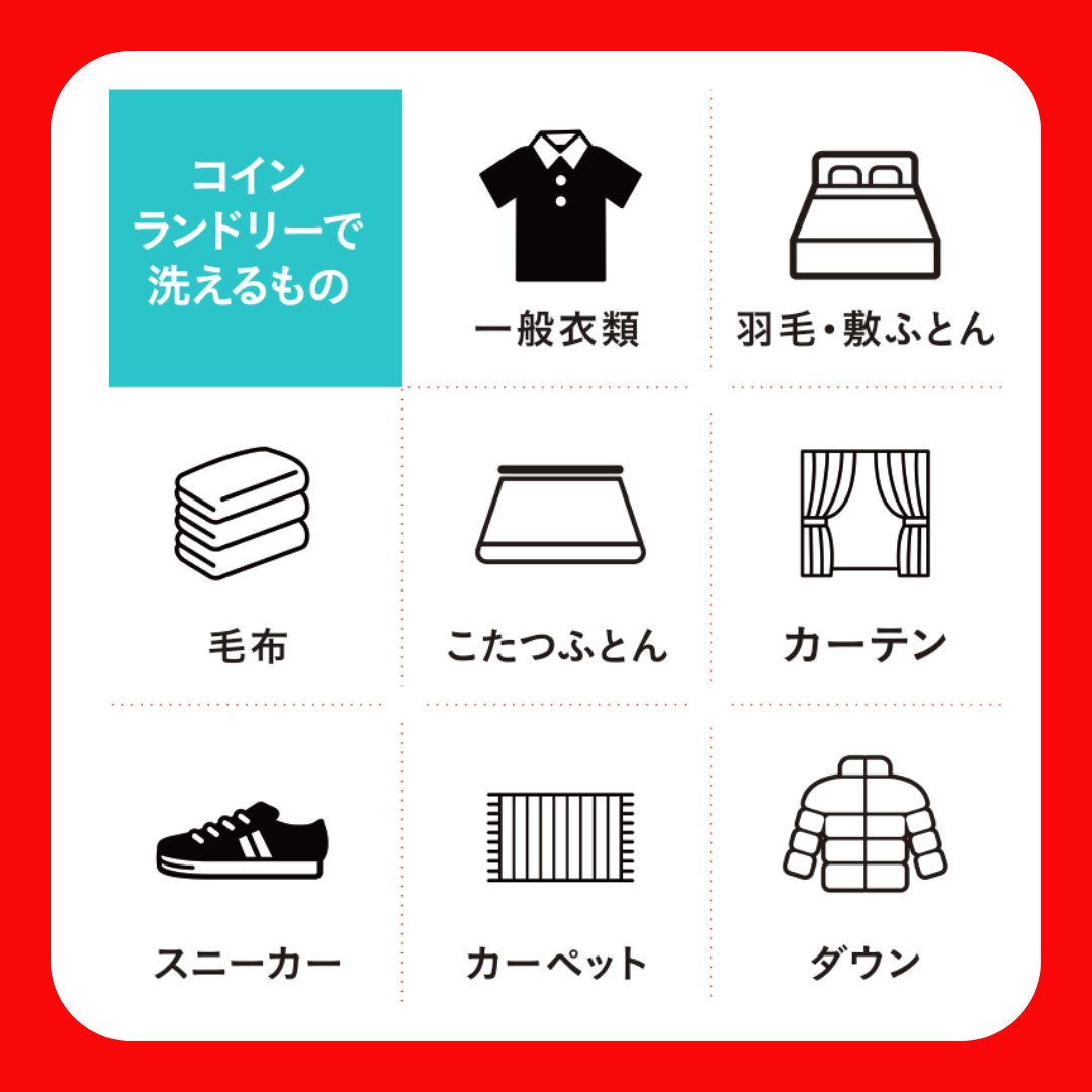 洗えるもの一覧